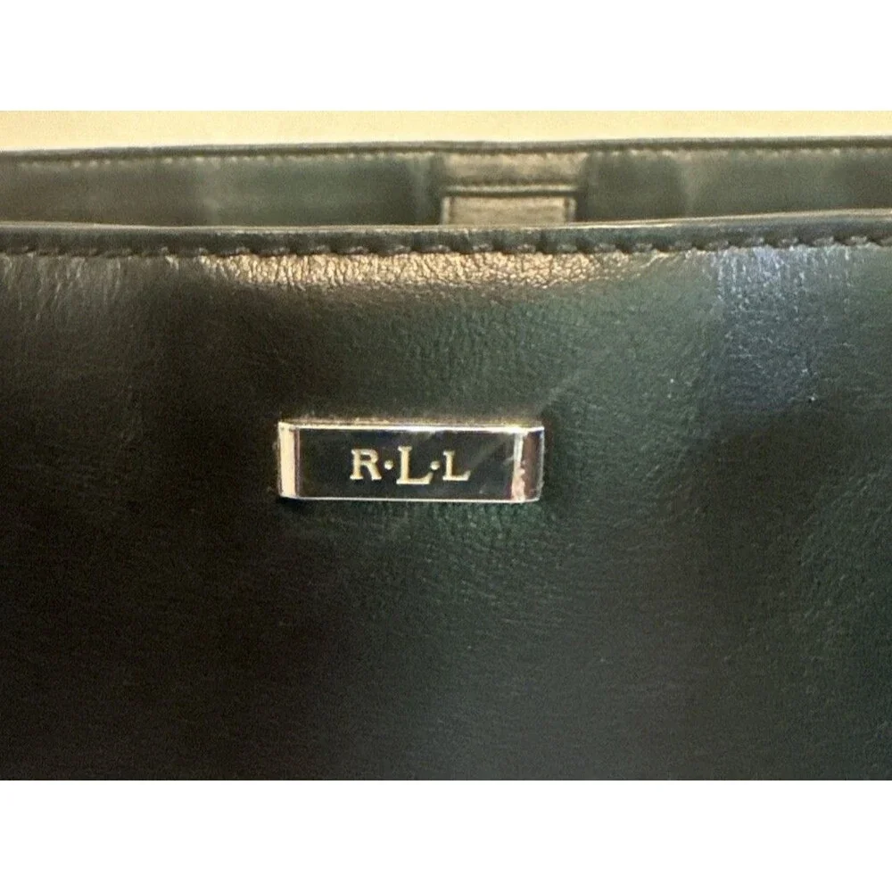 Lauren Ralph Lauren Gradwell tote Black and Porcini leather Bag
